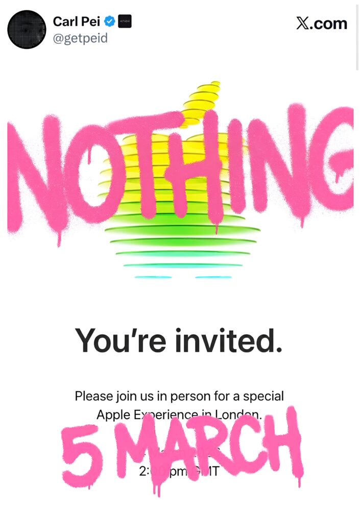 тизер Nothing Phone (4a)