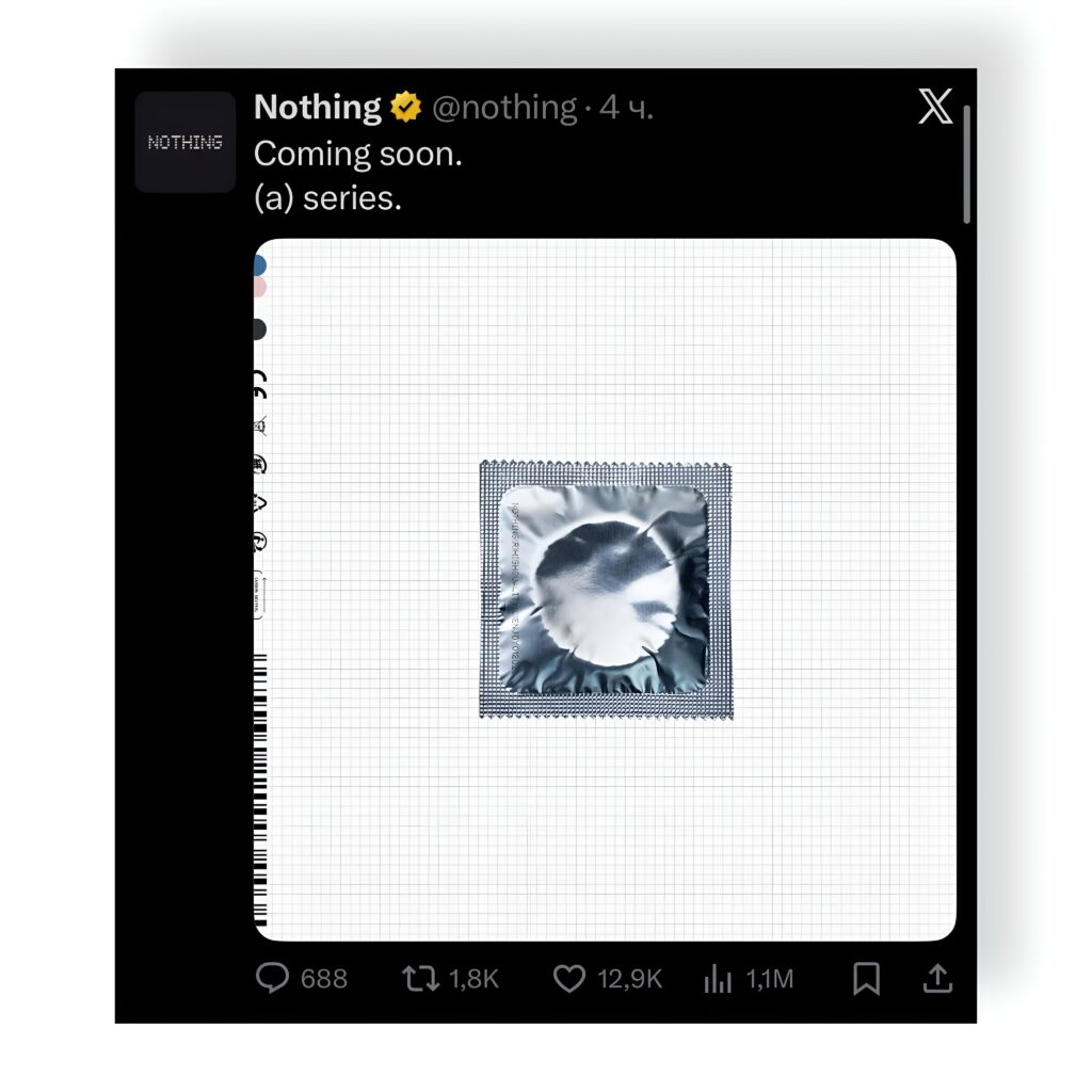 тизер Nothing Phone (4a)